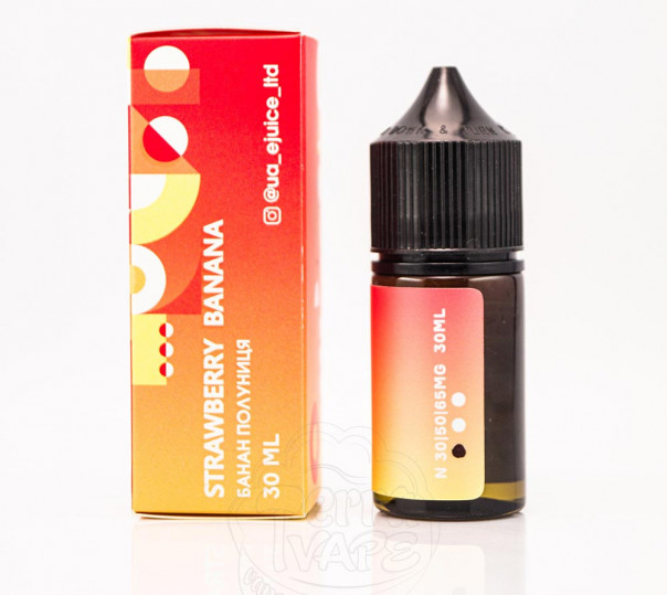 Рідина Mix Bar Salt Strawberry Banana 30ml 30mg на сольовому нікотині зі смаком полуниці та банана Рідина Mix Bar Salt Strawberry Banana 30ml 30mg на сольовому нікотині зі смаком полуниці та банана