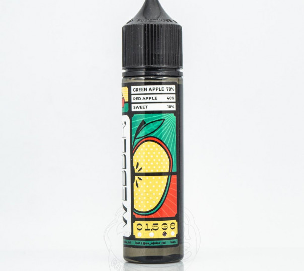 Рідина Webber Organic Double Apple 60ml 1.5mg на органічному нікотині зі смаком яблук Рідина Webber Organic Double Apple 60ml 1.5mg на органічному нікотині зі смаком яблук