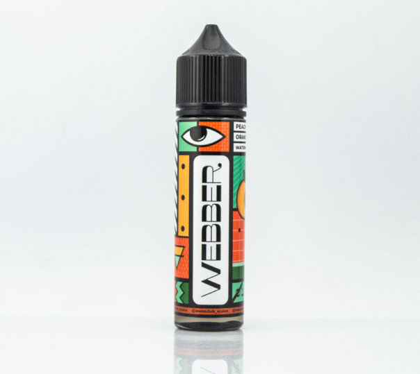 Рідина Webber Organic Orange Peach 60ml 0mg без нікотину зі смаком апельсина і персика