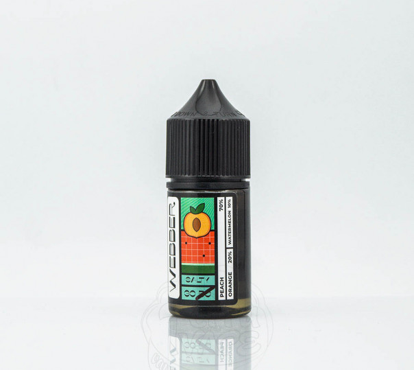 Жидкость Webber Salt Orange Peach 30ml 30mg на солевом никотине со вкусом апельсина и персика Жидкость Webber Salt Orange Peach 30ml 30mg на солевом никотине со вкусом апельсина и персика
