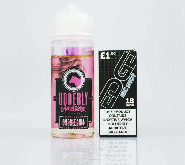 Udderly Amazing Bubblegum Ice Cream 100ml 0mg без нікотину