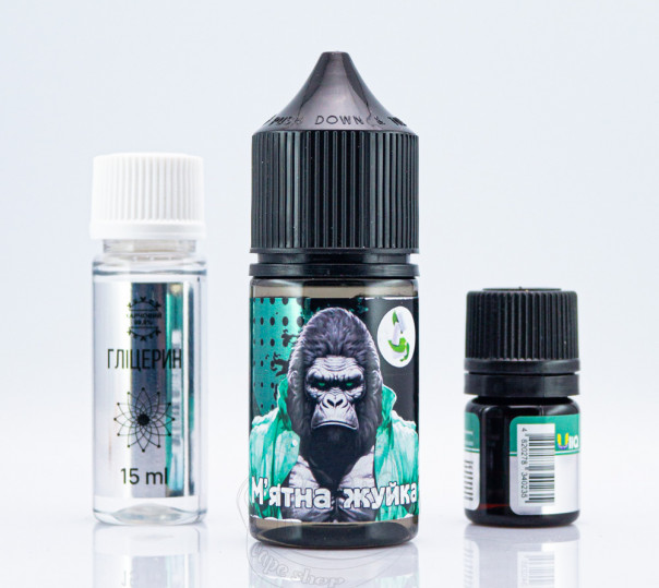 Жидкость Uliq Salt Мятная жвачка 30ml 50mg (набор компонентов)