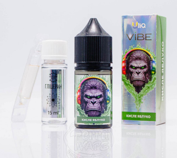 Жидкость ULIQ Vibe Salt Кислое Яблоко 30ml 50mg (набор компонентов)