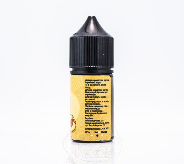 Рідина UVA Fresh Salt Peach Apple Juice 30ml 30mg на сольовому нікотині зі смаком персиково-яблучного соку