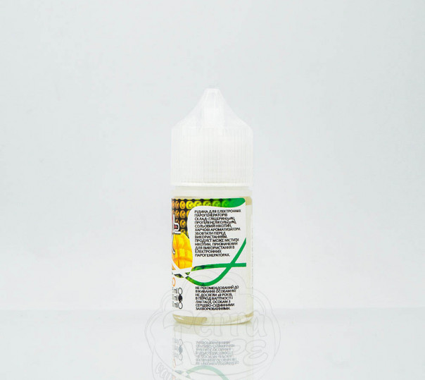 Рідина UVA Сольник Salt Mango 30ml 45mg на сольовому нікотині зі смаком манго Рідина UVA Сольник Salt Mango 30ml 45mg на сольовому нікотині зі смаком манго