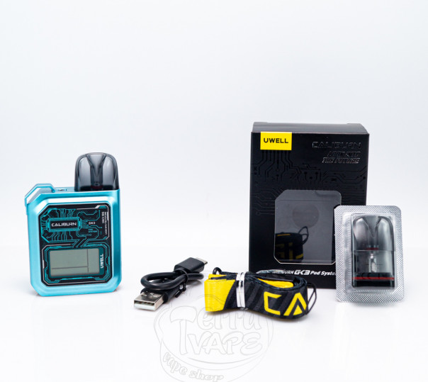 Uwell Caliburn GK3 Pod Kit 900mAh Graphite Многоразовая POD система Uwell Caliburn GK3 Pod Kit 900mAh Graphite Многоразовая POD система