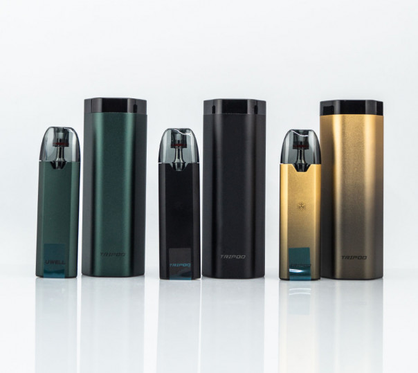 Uwell Tripod PCC Pod Kit 370mAh+1000mAh Многоразовая POD система