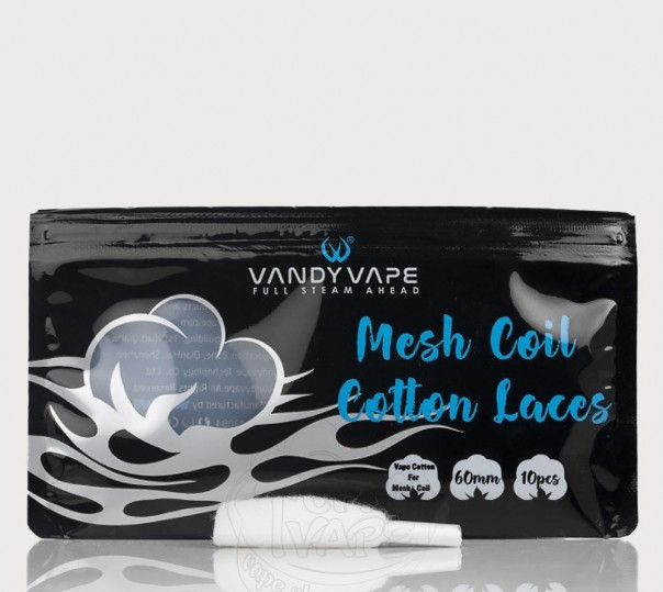 Вата для вейпів Vandy Vape M Coil Cotton Laces (10 штук) Вата для вейпів Vandy Vape M Coil Cotton Laces (10 штук)