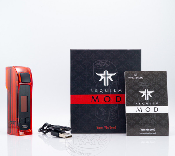 Vandy Vape Requiem Mod Clear Blue Бокс мод