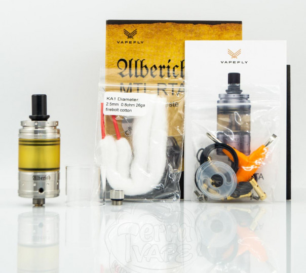 Vapefly Alberich MTL RTA Обслуговуваний бак Vapefly Alberich MTL RTA Обслуговуваний бак