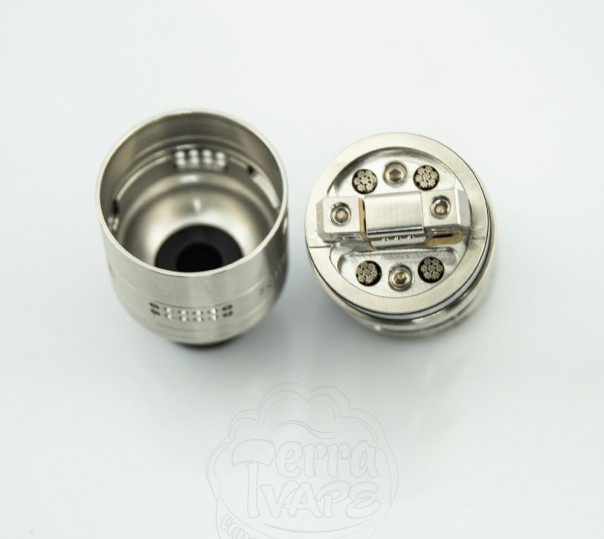 Vapefly Brunhilde 1o3 RTA SS Обслуговуваний бак Vapefly Brunhilde 1o3 RTA SS Обслуговуваний бак
