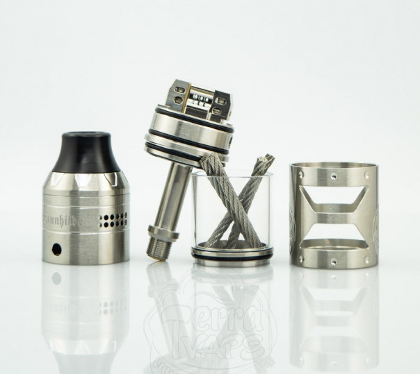 Vapefly Brunhilde 1o3 RTA SS Обслуговуваний бак Vapefly Brunhilde 1o3 RTA SS Обслуговуваний бак