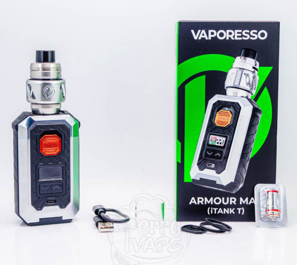 Vaporesso Armour Max Kit с баком iTank T 6ml 220W Стартовый набор Vaporesso Armour Max Kit с баком iTank T 6ml 220W Стартовый набор