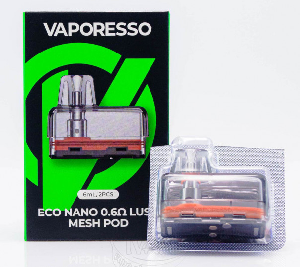 Картридж Vaporesso Eco Nano Pod Cartridge 0.6 Ом 6ml для багаторазової POD системи Eco Nano / 2 / Pro / Plus Kit