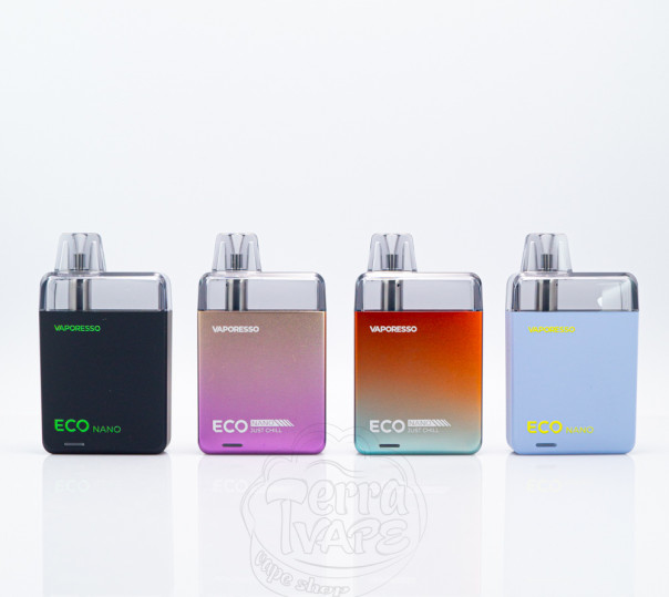 Vaporesso Eco Nano Pod Kit 1000mAh Багаторазова POD система Vaporesso Eco Nano Pod Kit 1000mAh Багаторазова POD система