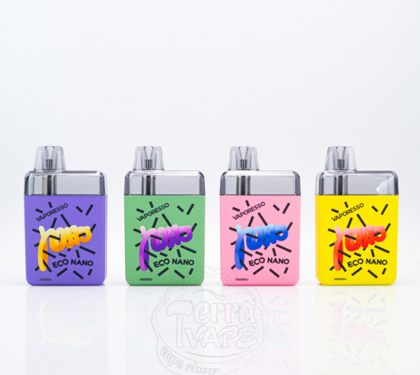 Vaporesso Eco Nano Pod Kit 1000mAh Багаторазова POD система Vaporesso Eco Nano Pod Kit 1000mAh Багаторазова POD система