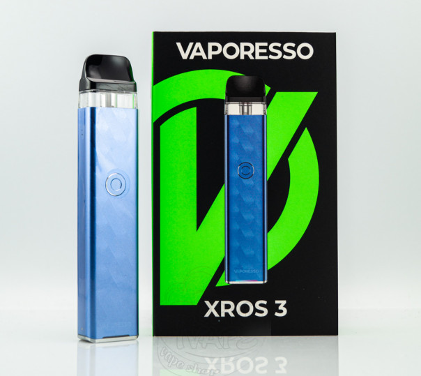 Vaporesso XROS 3 Pod System Kit Ice Blue Багаторазова POD система