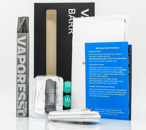 Vaporesso Barr Pod Kit 350mAh Багаторазова POD система Vaporesso Barr Pod Kit 350mAh Багаторазова POD система
