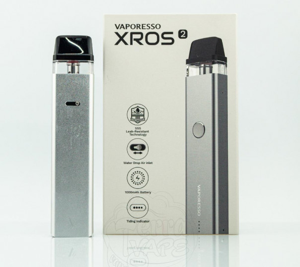 Vaporesso XROS 2 Pod Kit 1000mAh Багаторазова POD система Vaporesso XROS 2 Pod Kit 1000mAh Багаторазова POD система