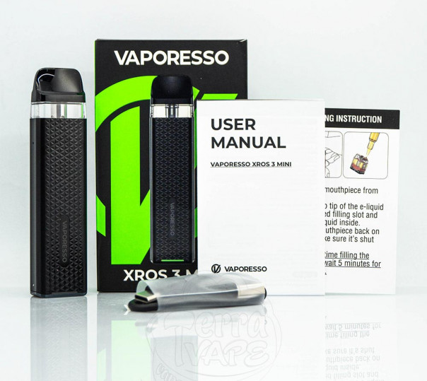Vaporesso XROS 3 Mini Pod System Kit Aqua Green Багаторазова POD система Vaporesso XROS 3 Mini Pod System Kit Aqua Green Багаторазова POD система