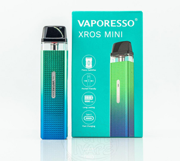 Vaporesso XROS Mini Pod Kit 1000mAh Багаторазова POD система Vaporesso XROS Mini Pod Kit 1000mAh Багаторазова POD система