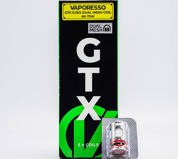 Испаритель Vaporesso GTX Coil 0.15 Ом (DUAL Mesh) для Luxe X/XR/XR MAX/X Pro/X2/XR MAX 2, Armour G/GS, SWAG PX80, GTX Go 80/40, Luxe 80 и других