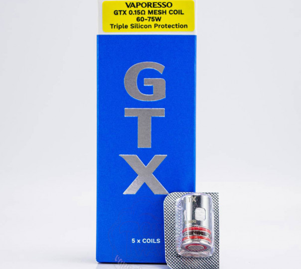 Випаровувач Vaporesso GTX Coil Mesh 0.15 Ом для Luxe X/XR/XR MAX/X Pro/X2/XR MAX 2, Armour G/GS, SWAG PX80, GTX Go 80/40, Luxe 80 та інших