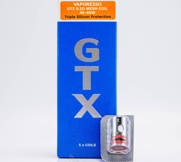 Випаровувач Vaporesso GTX Coil Mesh 0.2 Ом для Luxe X/XR/XR MAX/X Pro/X2/XR MAX 2, Armour G/GS, SWAG PX80, GTX Go 80/40, Luxe 80 та інших