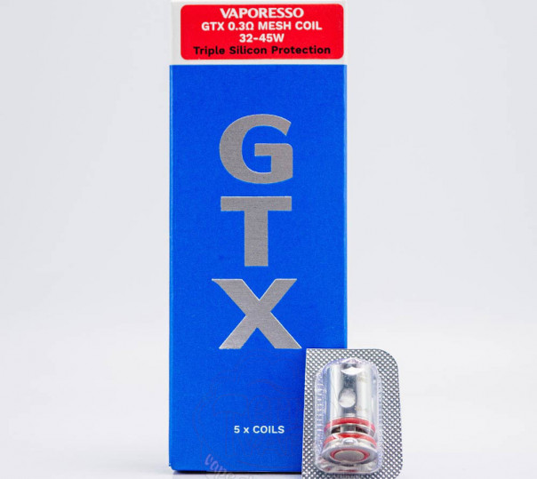 Испаритель Vaporesso GTX Coil Mesh 0.3 Ом для Luxe X/XR/XR MAX/X Pro/X2/XR MAX 2, Armour G/GS, SWAG PX80, GTX Go 80/40, Luxe 80 и других