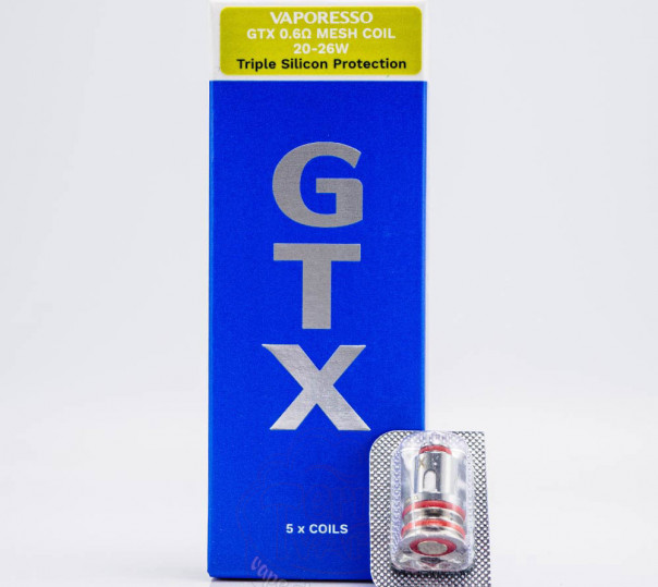 Испаритель Vaporesso GTX Coil Mesh 0.6 Ом для Luxe X/XR/XR MAX/X Pro/X2/XR MAX 2, Armour G/GS, SWAG PX80, GTX Go 80/40, Luxe 80 и других