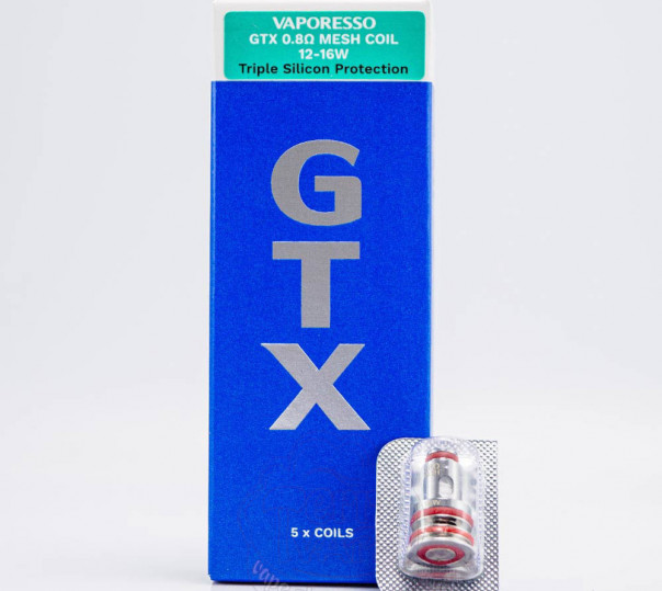 Испаритель Vaporesso GTX Coil Mesh 0.8 Ом для Luxe X/XR/XR MAX/X Pro/X2/XR MAX 2, Armour G/GS, SWAG PX80, GTX Go 80/40, Luxe 80 и других
