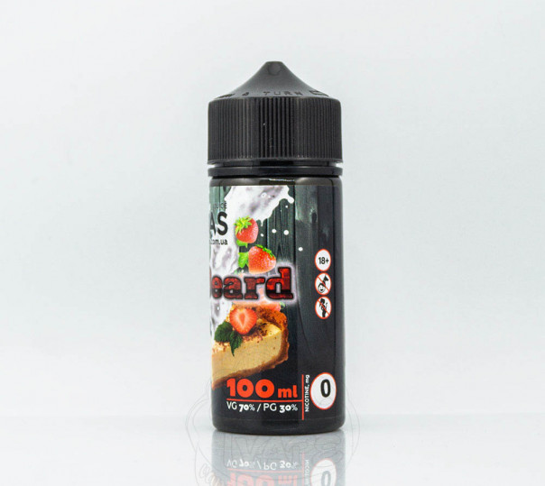 Рідина Vegas Max Organic Beard 100ml 0mg без нікотину зі смаком полуничного чізкейка Рідина Vegas Max Organic Beard 100ml 0mg без нікотину зі смаком полуничного чізкейка