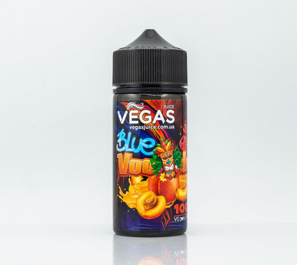 Рідина Vegas Max Organic Blue Voodoo 100ml 3mg на органічному нікотині зі смаком персика та полуниці