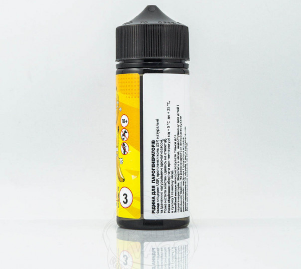 Рідина Vegas Max Organic Go Bananas 100ml 0mg без нікотину зі смаком полуниці та банана Рідина Vegas Max Organic Go Bananas 100ml 0mg без нікотину зі смаком полуниці та банана