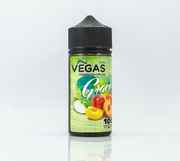 Жидкость Vegas Max Organic Grace 100ml 3mg на органическом никотине со вкусом персика, клубники и яблока