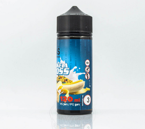 Рідина Vegas Max Organic Like A Boss 100ml 0mg без нікотину зі смаком чізкейка з бананом Рідина Vegas Max Organic Like A Boss 100ml 0mg без нікотину зі смаком чізкейка з бананом