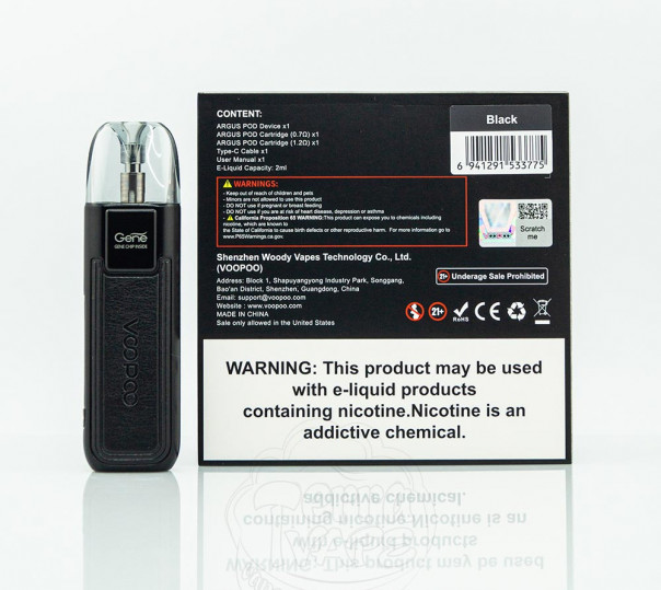 VooPoo Argus Pod Kit 20W 800mAh Багаторазова POD система VooPoo Argus Pod Kit 20W 800mAh Багаторазова POD система