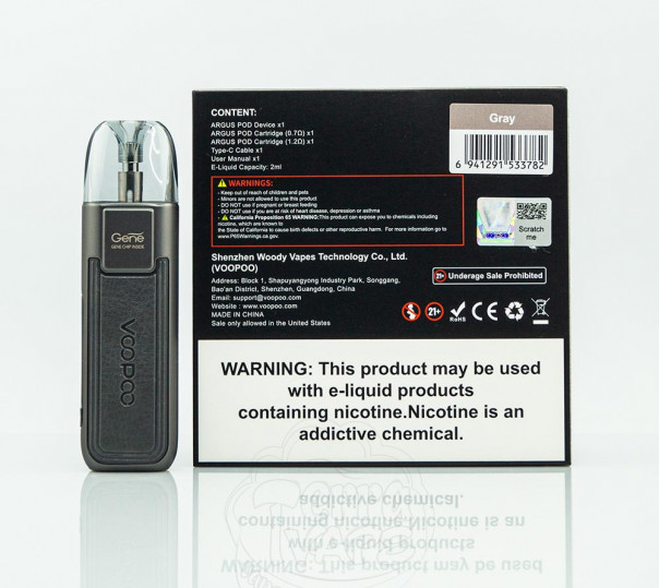 VooPoo Argus Pod Kit 20W 800mAh Багаторазова POD система VooPoo Argus Pod Kit 20W 800mAh Багаторазова POD система