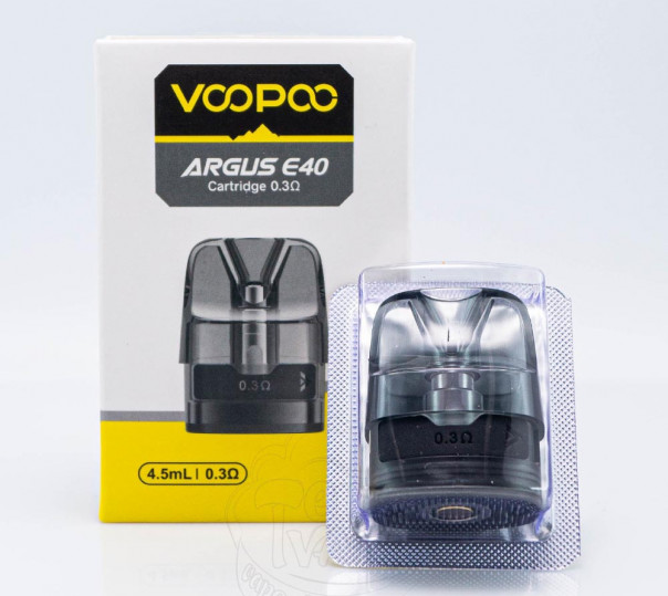 Картридж Voopoo Argus E40 Cartridge 4.5ml для многоразовых pod-систем Argus E40, Vinci E80, Vinci E120 Картридж Voopoo Argus E40 Cartridge 4.5ml для многоразовых pod-систем Argus E40, Vinci E80, Vinci E120
