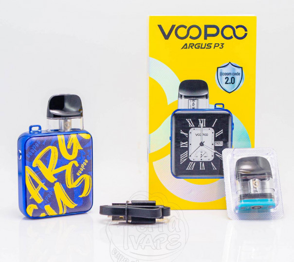 Voopoo Argus P3 Pod Kit 1500mAh Brown Leather Багаторазова POD система Voopoo Argus P3 Pod Kit 1500mAh Brown Leather Багаторазова POD система