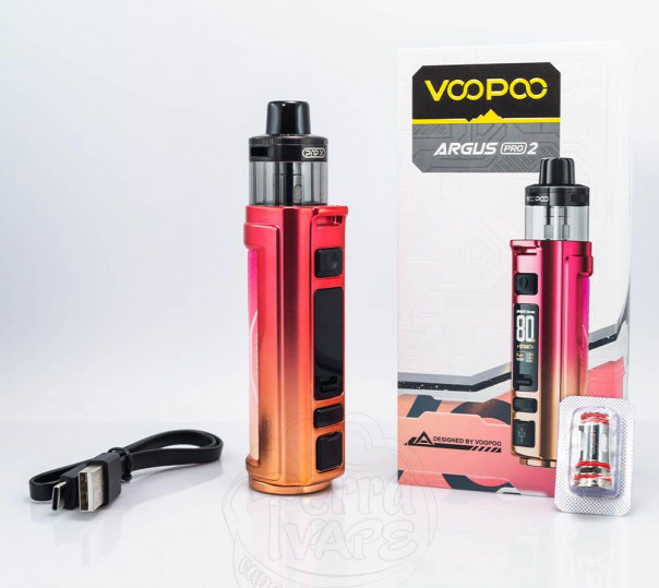 Voopoo Argus Pro 2 Pod Mod Kit 80W 3000mAh Space Gray Електронна сигарета POD MOD Voopoo Argus Pro 2 Pod Mod Kit 80W 3000mAh Space Gray Електронна сигарета POD MOD