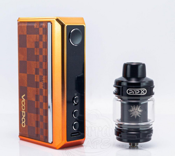 Voopoo Drag 5 177W Box Mod Kit Orange c баком Uforce-X Tank Atomizer 5.5ml Стартовый набор Voopoo Drag 5 177W Box Mod Kit Orange c баком Uforce-X Tank Atomizer 5.5ml Стартовый набор