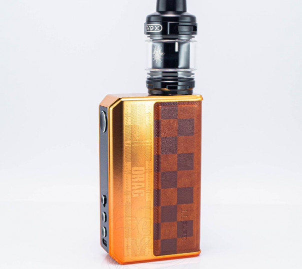 Voopoo Drag 5 177W Box Mod Kit Orange c баком Uforce-X Tank Atomizer 5.5ml Стартовый набор