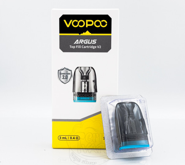 Картридж VooPoo Argus Top Fill / v2 Pod Cartridge для многоразовой POD системы VooPoo Argus Pod / P1 / G / Z / P1s / P2 / G2 / G2 Mini / G3 / Pod SE 2ml/3ml Картридж VooPoo Argus Top Fill / v2 Pod Cartridge для многоразовой POD системы VooPoo Argus Pod / P1 / G / Z / P1s / P2 / G2 / G2 Mini / G3 / Pod SE 2ml/3ml