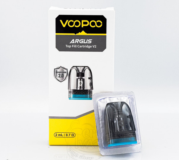 Картридж VooPoo Argus Top Fill / v2 Pod Cartridge для многоразовой POD системы VooPoo Argus Pod / P1 / G / Z / P1s / P2 / G2 / G2 Mini / G3 / Pod SE 2ml/3ml Картридж VooPoo Argus Top Fill / v2 Pod Cartridge для многоразовой POD системы VooPoo Argus Pod / P1 / G / Z / P1s / P2 / G2 / G2 Mini / G3 / Pod SE 2ml/3ml