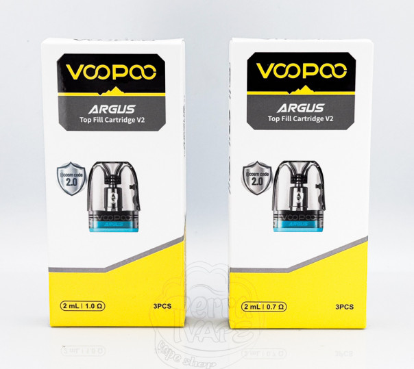 Картридж VooPoo Argus Top Fill / v2 Pod Cartridge для многоразовой POD системы VooPoo Argus Pod / P1 / G / Z / P1s / P2 / G2 / G2 Mini / G3 / Pod SE 2ml/3ml Картридж VooPoo Argus Top Fill / v2 Pod Cartridge для многоразовой POD системы VooPoo Argus Pod / P1 / G / Z / P1s / P2 / G2 / G2 Mini / G3 / Pod SE 2ml/3ml