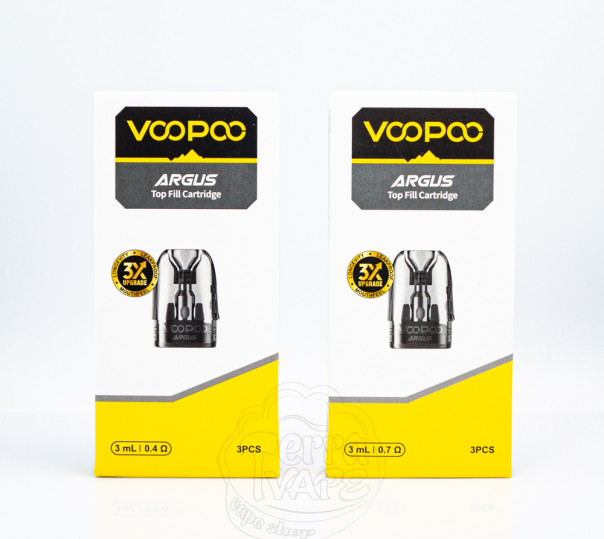 Картридж VooPoo Argus Top Fill / v2 Pod Cartridge для многоразовой POD системы VooPoo Argus Pod / P1 / G / Z / P1s / P2 / G2 / G2 Mini / G3 / Pod SE 2ml/3ml Картридж VooPoo Argus Top Fill / v2 Pod Cartridge для многоразовой POD системы VooPoo Argus Pod / P1 / G / Z / P1s / P2 / G2 / G2 Mini / G3 / Pod SE 2ml/3ml
