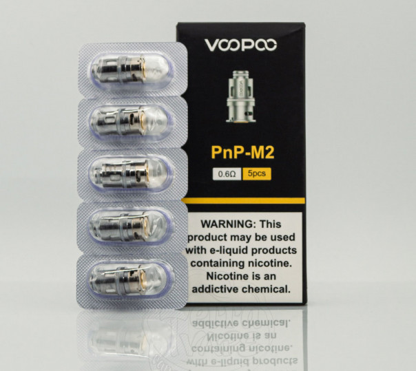 Испаритель VooPoo PnP Coil M2 0.6 Ом для Drag E60/H40/H80S/S/X, Argus Pro/X/GT/Mod, Vinci 2/3/X/X2/Air, Uforce-L Tank и др