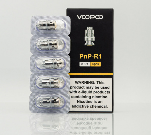 Випаровувач VooPoo PnP Coil R1 0.8 Ом для Drag E60/H40/H80S/S/X, Argus Pro/X/GT/Mod, Vinci 2/3/X/X2/Air, Uforce-L Tank та інших