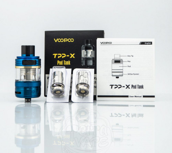 VooPoo TPP X Atomizer Pod Tank Бак на випаровувачах VooPoo TPP X Atomizer Pod Tank Бак на випаровувачах